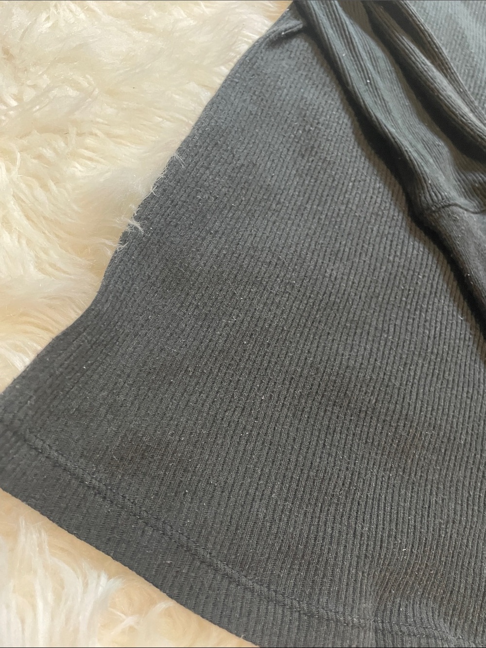 Victoria's Secret Black Long-Sleeve Sleep Henley Medium - Picture 12 of 14